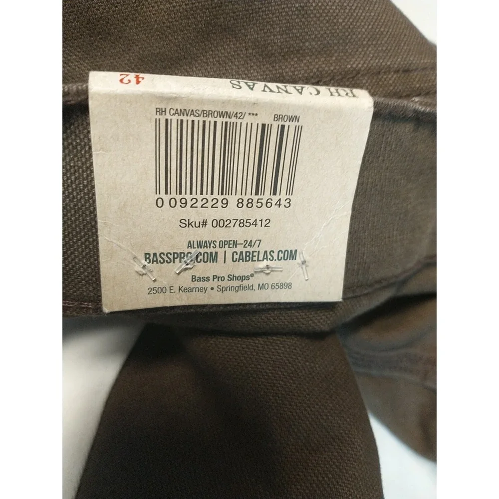 Red Head Brand Co Mens Brown Canvas Carpenter Utility Shorts Size 42 RH Canvas